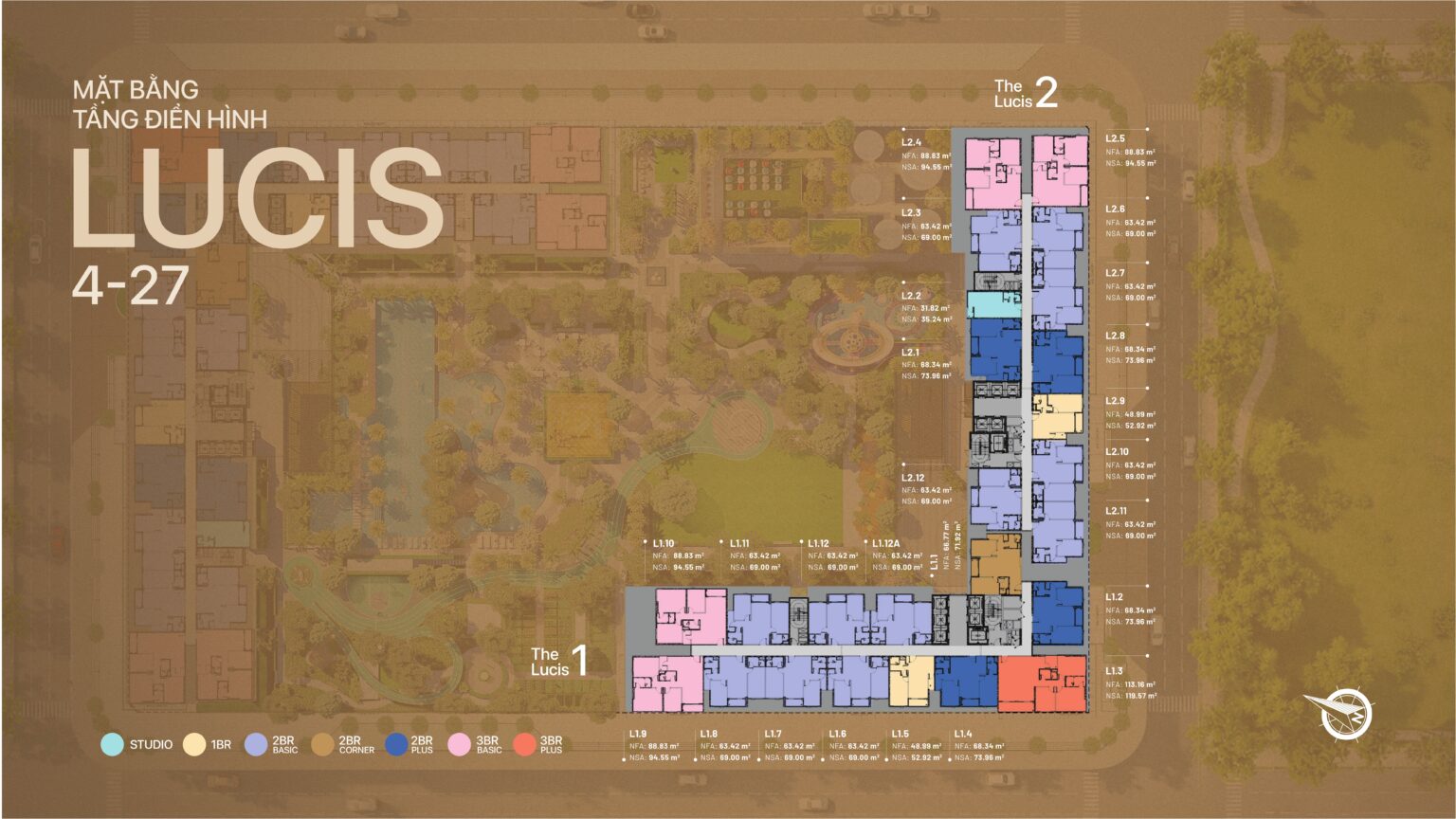 MẶT BẰNG TẦNG 04-27 - THÁP LUCIS TT GENESIS